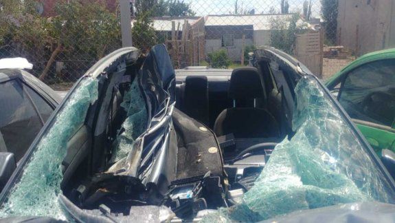 Chocó contra dos caballos en la Ruta 22 y se salvó de milagro