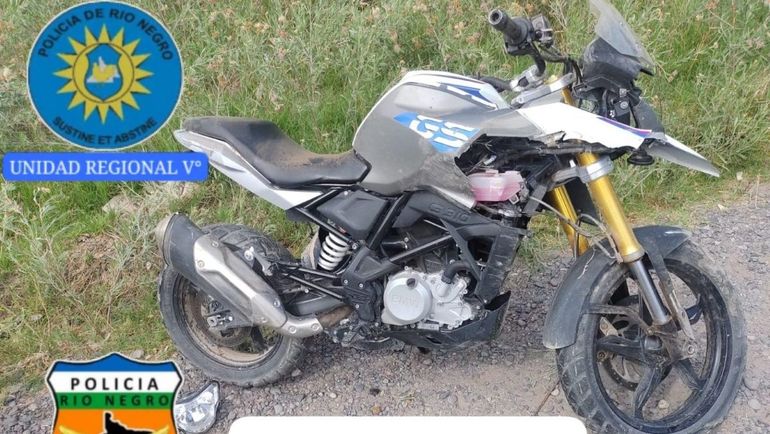 La moto BMW había sido robada en Cipolletti