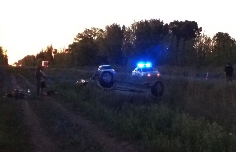 El siniestro se produjo en cercanías de la subcomisaría de Guerrico. Foto: Gentileza.