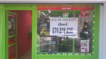 La agencia de Roca donde se vendió una boleta ganadora del Quini 6.