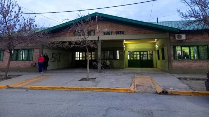 El colegio que hoy contó con presencia policial. Un mensaje que alteró la jornada.
