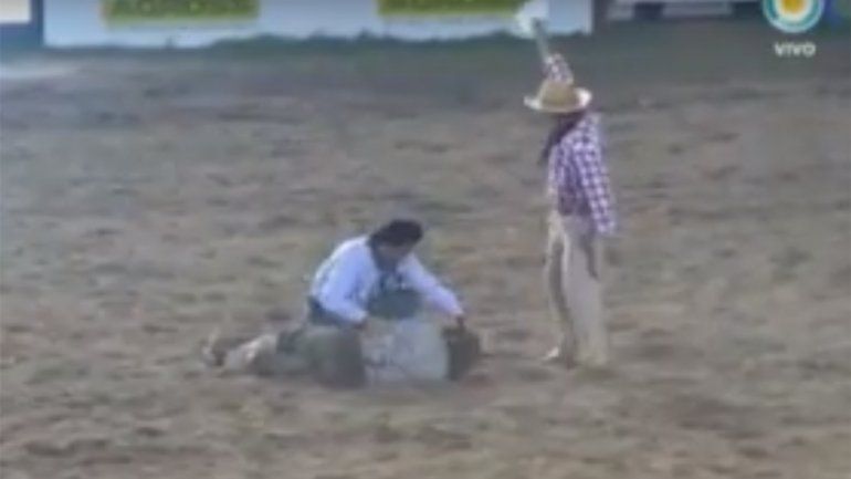 Jesús María: un jinete fue aplastado por su caballo y está en grave estado