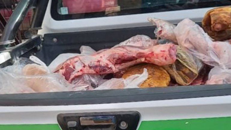 Decomisaron 880 kilos de carne podrida y faenada clandestinamente 