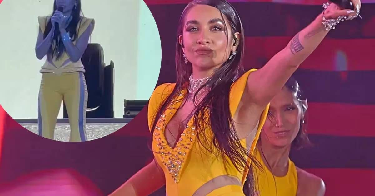 María Becerra, sorprendida y emocionada por el apoyo familiar.