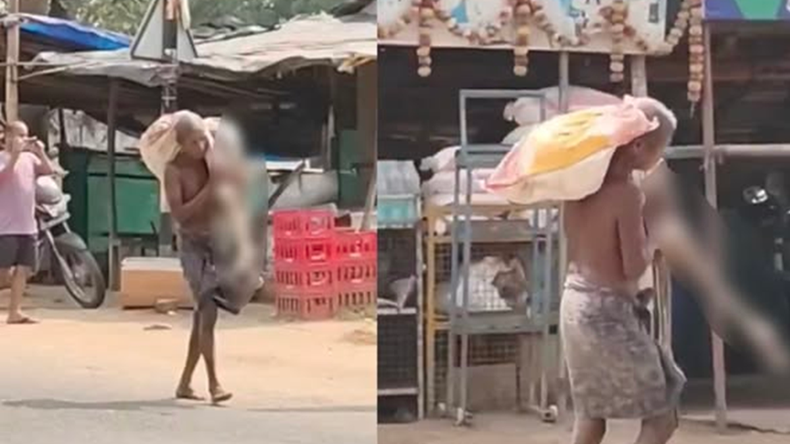 Desenterró el cuerpo de su hermana y lo llevó al banco.