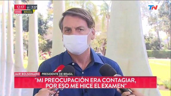 Confirman que el presidente de Brasil tiene coronavirus
