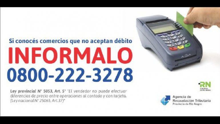 En Cipolletti el 38 % de los comercios no acepta pagos con débito