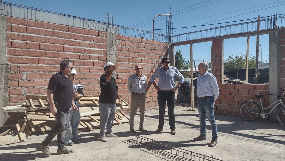 Gran avance del salón multipropósito del barrio 1200 Viviendas
