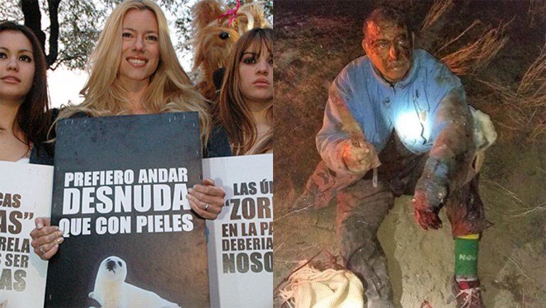 Nicole Neumann criticó al campesino de Río Negro que peleó contra un puma para salvar a su perro