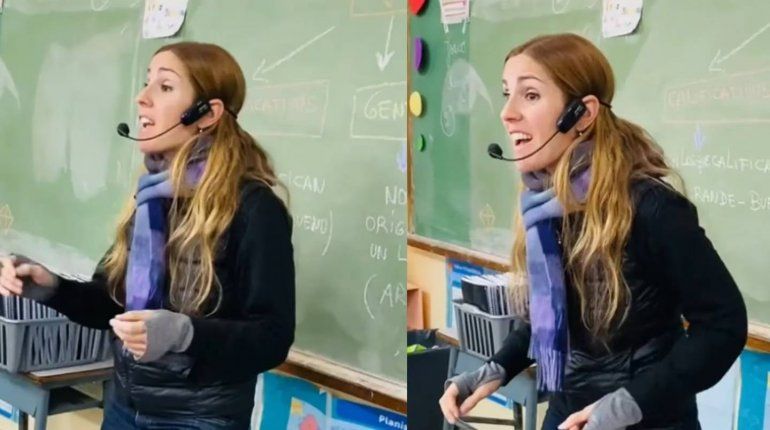 La maestra que enseña ESI con una canción.