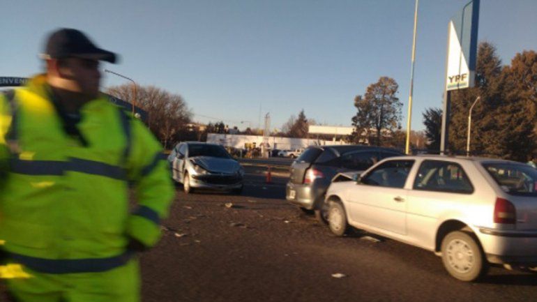 Un triple choque generó demoras en la Ruta 22