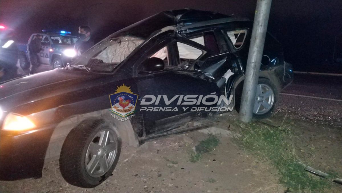 Tragedia: chocó contra un poste en la Autovía Norte y murió