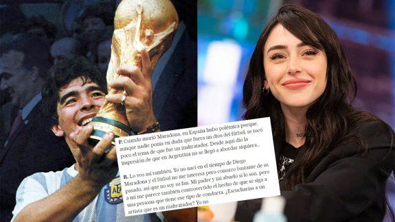 Nicki Nicole criticó a Maradona y Twitter se dividió