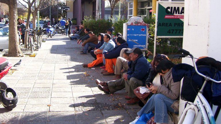 Los trabajadores estuvieron de asamblea para apoyar sus reclamos.