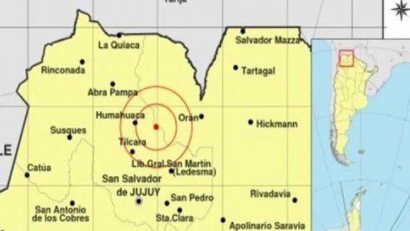 Sismo de 6.1 sacudió la provincia de Salta