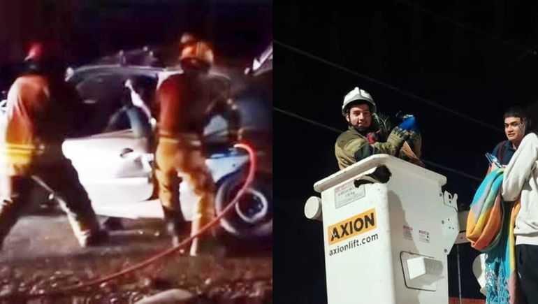 Los bomberos de Cipolletti fueron convocados por dos casos muy diferentes el sábado por la noche.