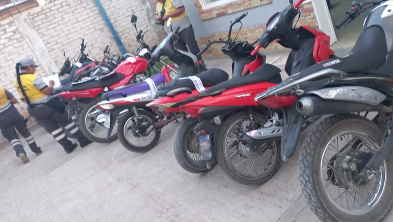 Escapes libres: 14 motos fueron secuestradas