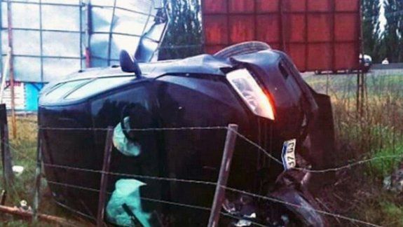Barragán y su esposa se salvaron de milagro tras un brutal vuelco
