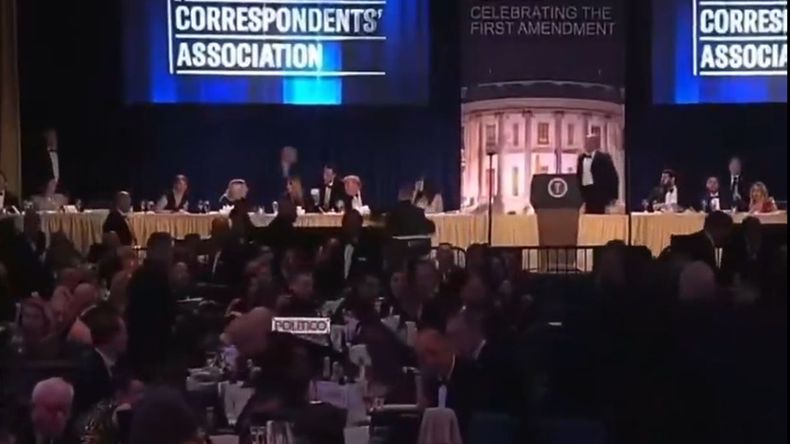 Disparos en una cena en la que el Servicio Secreto de EE.UU. debió evacuar a Trump.