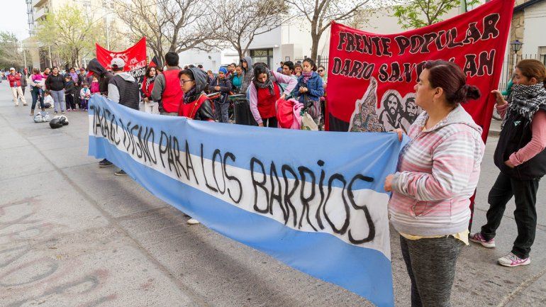 En los últimos meses hubo varios reclamos de desocupados por la situación social en los barrios.