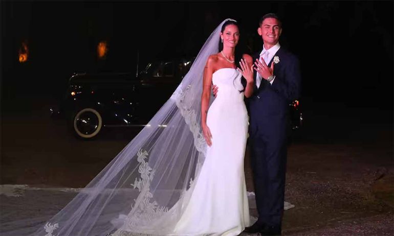 Paulo Dybala y Oriana Sabatini dieron el sí.