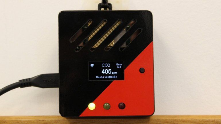 Alumnos de la UNRN fabricaron e instalaron medidores de CO2