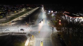 El nuevo acceso por Ruta 65 y la Circunvalación fue inaugurado el lunes por la noche.