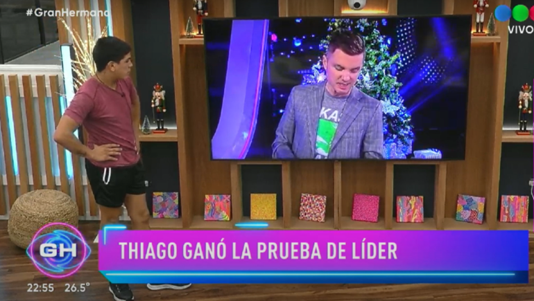 Por cuarta vez, Thiago es el líder de la semana en Gran Hermano