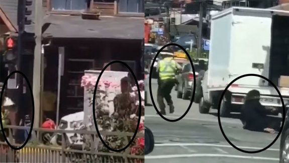Video: carabinero de Chile asesinó a balazos a un artista callejero