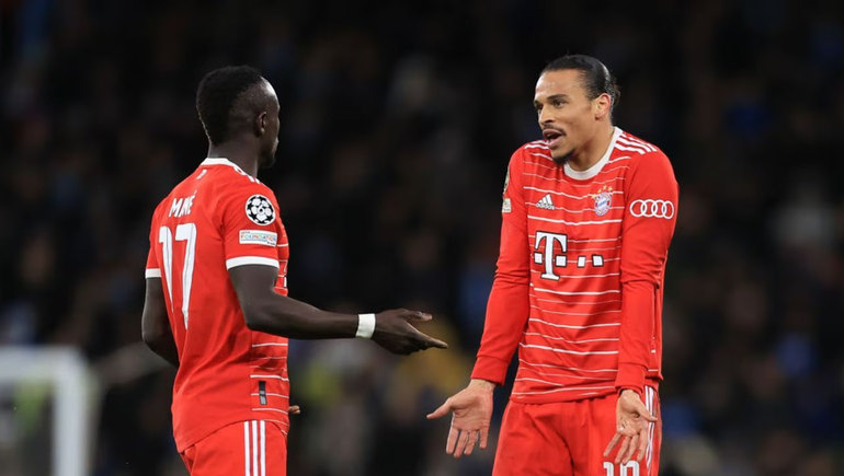 Mané y Sané discutieron en el último partido. 