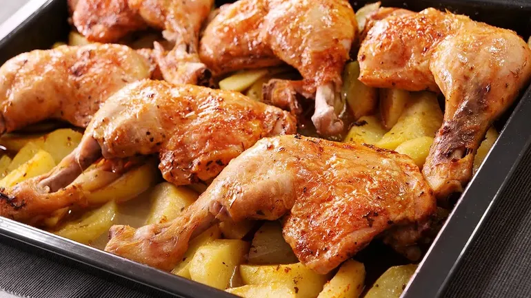 Receta: pollo al horno con papas como lo hacía Doña Petrona