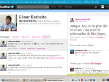 Barbeito por Twitter: “En el 2011 voy a ser el gobernador de Río Negro”