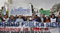 Una multitud se movilizó en Neuquén para el debate en Diputados del veto presidencial a la ley de Financiamiento Universitario. 