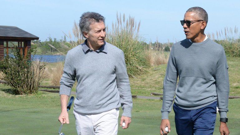 Obama visitó a Macri y jugaron al golf en un exclusivo club