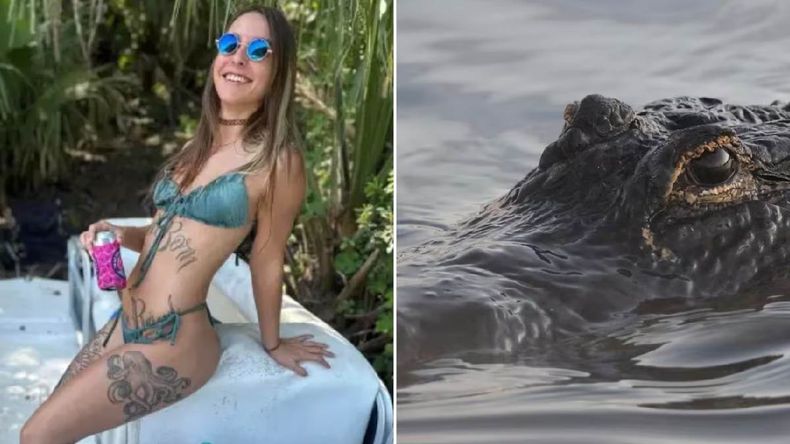 Brittany Clark tenía 31 años cuando fue atacada por un caimán mientras nadaba en un río de Florida, Estados Unidos. | LMCipolletti.com Brittany Clark tenía 31 años cuando fue atacada por un caimán mientras nadaba en un río de Florida, Estados Unidos.