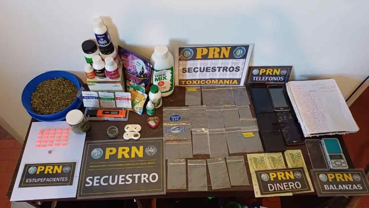 En un kiosco narco de Cipolletti hallaron drogas sintéticas. Foto: gentileza.