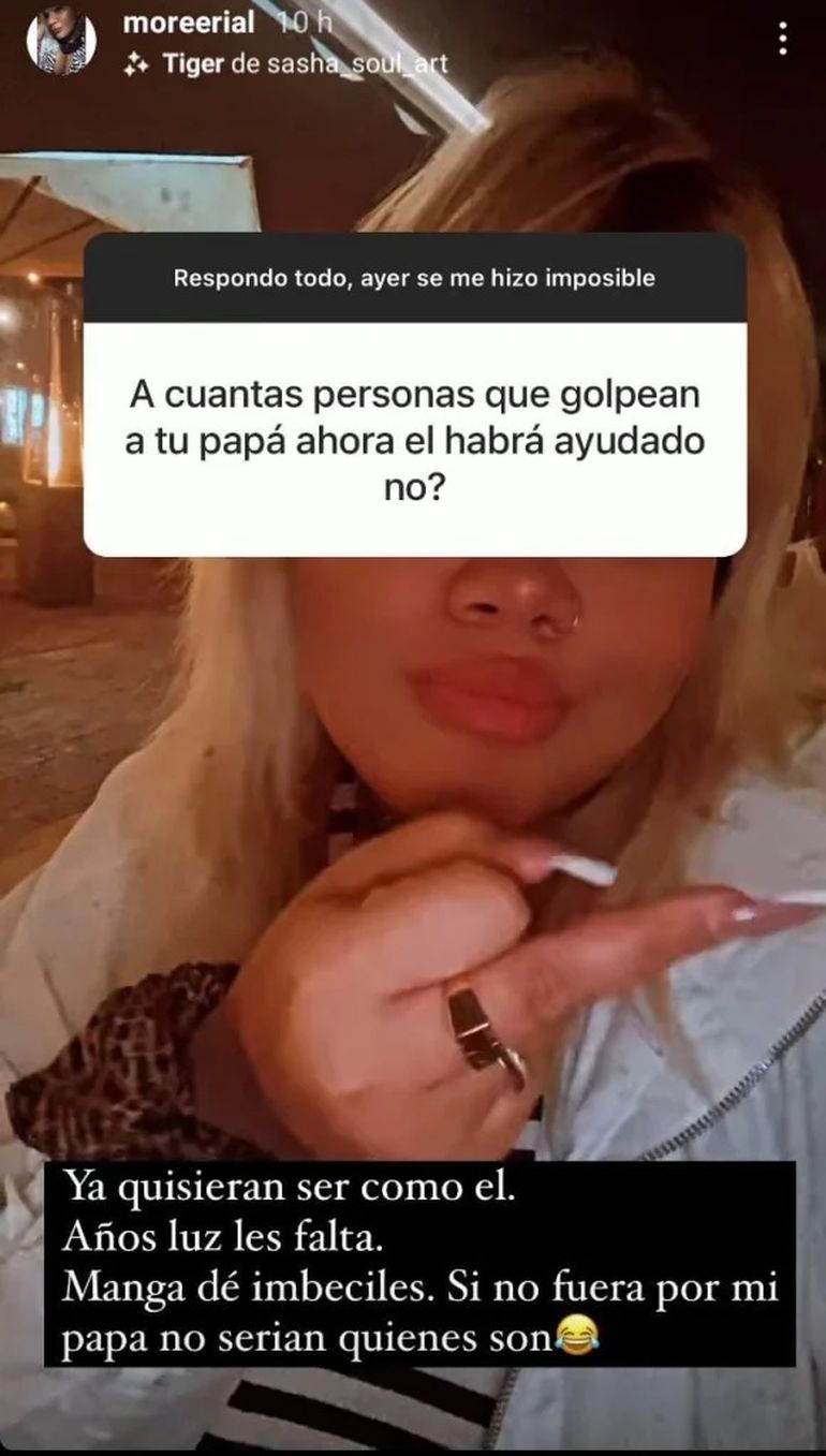 Morena Rial salió a defender a su papá y atacó sin censura a todos