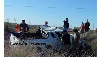 intento de sobrepaso termino en vuelco sobre la 22