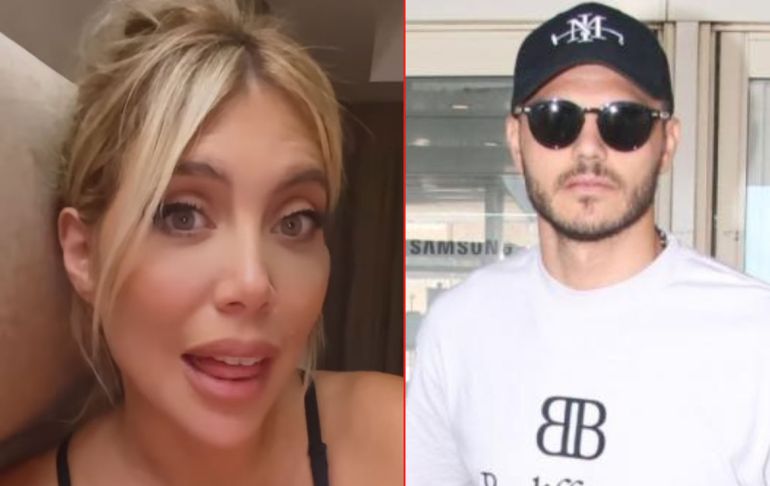 Mauro Icardi irrumpió en un vivo de Wanda Nara