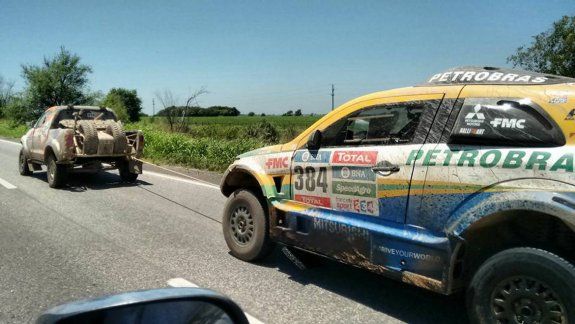 Reina remolcó a Joao Franciosi para que pudiera terminar el rally.