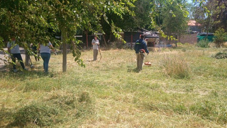 La Muni trabaja para poner a punto la zona de Mariano Moreno