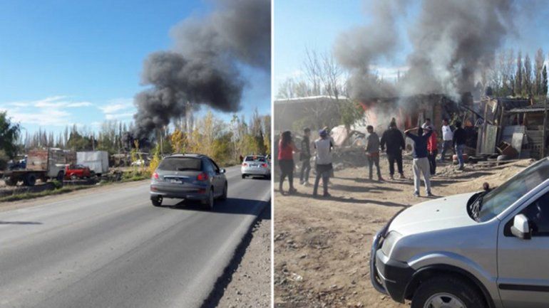 Se incendió una casilla en el Obrero B y una familia perdió todo