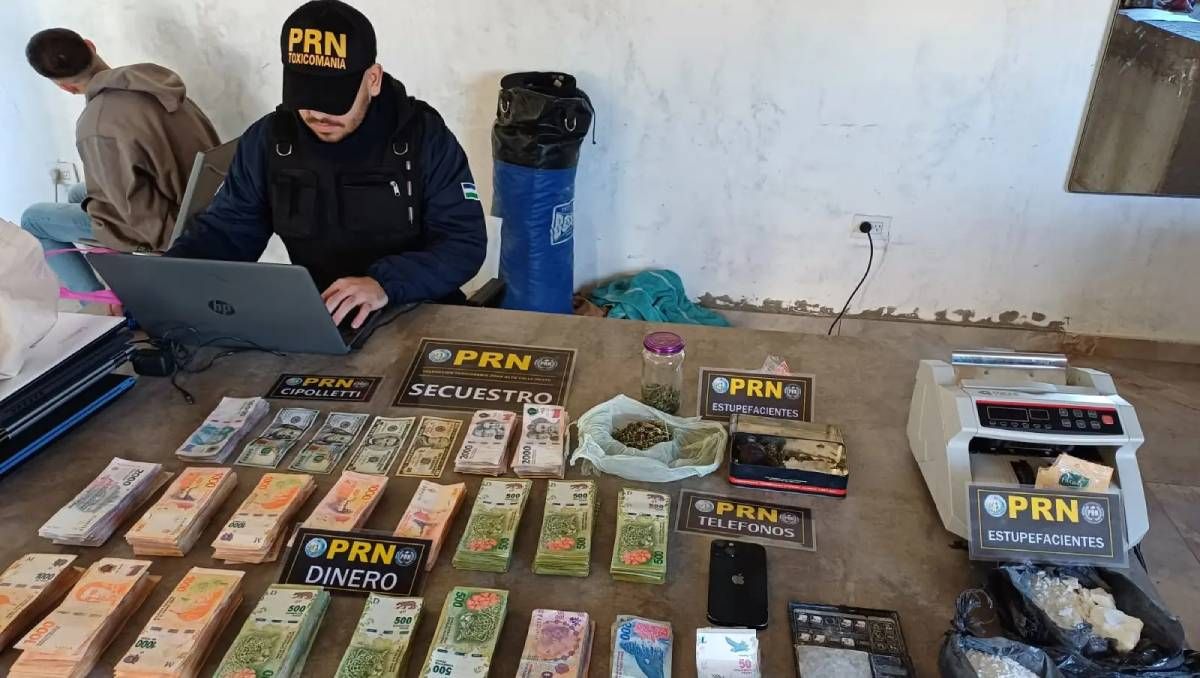 Allanamientos por droga: secuestran cocaína