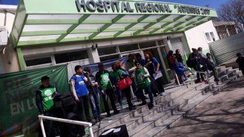 hubo protestas en todos los hospitales de la provincia