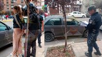 La mujer detenida en pleno centro de Neuquén / Foto Prensa Policía