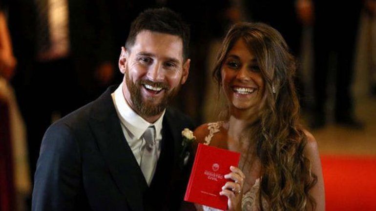 Lionel Messi y Antonela Roccuzzo.&nbsp;