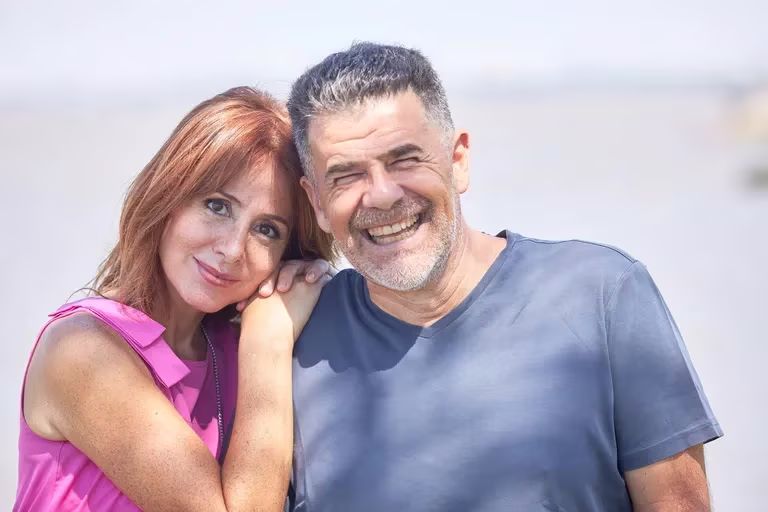 Maby Wells y Julián Weich.
