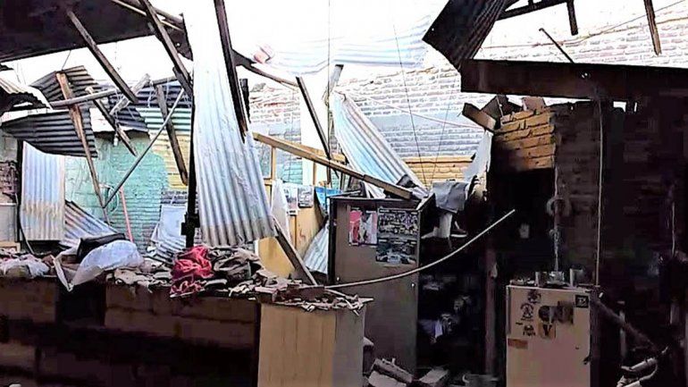 Así quedó la casa donde cayó la pared de la Cooperativa Obrera