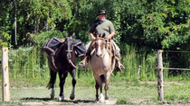 El gaucho del Banco Nación, listo para la gran aventura en honor a su padre.
