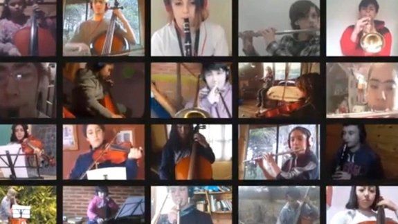 Orquestas y coros escolares cierran el año con un video de 13 obras musicales